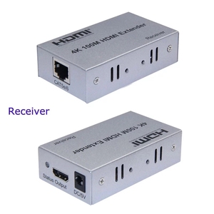 <span class=keywords><strong>HD</strong></span> 4K 100M HDMI genişletici tekrarlayıcı uzatma kablosu dönüştürücü CAT 5e 6 6a Cat5e Cat6 UTP RJ45 LAN ağ kartı Ethernet kablosu