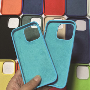 สำหรับ iPhone Apple 16เคสซิลิโคนเหลวฝาหลังเป็นไมโครไฟเบอร์สำหรับ iPhone 16 15 14 13 12 - Product Image 4