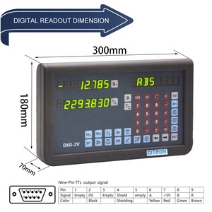 Readout digitale Sino 2 assi/3 assi Monitor Dro con Encoder a scala di vetro lineare per fresatura tornio - Product Image 3