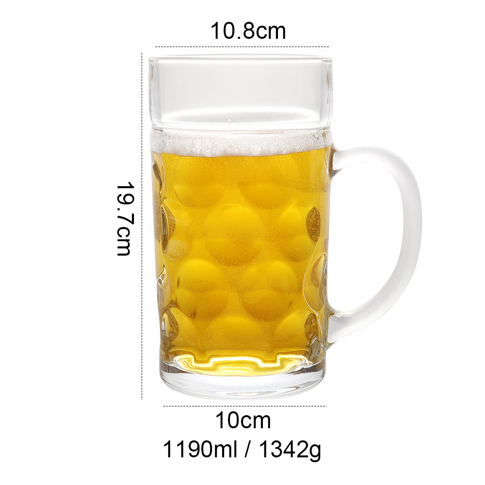 Vaso para cerveza de barril CP121, 1150 ml.