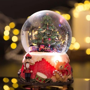 Bán Hàng Nóng Giáng Sinh Cây Snowglobe Nhựa Thủ Công Mỹ Nghệ Quả Cầu Tuyết Âm Nhạc Tùy Chỉnh Tuyết Toàn Cầu Cho Giáng Sinh - Product Image 4