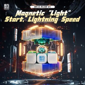 RS3M V5 3x3x3スピードキューブステッカーレスプロボールコアUV Maglevマジックキューブロボット3Dパズルマジックトイ子供 & 大人用 - Product Image 3