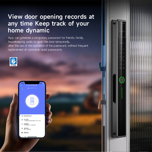 Zarif anahtarsız giriş dijital yatak odası için Bluetooth akıllı kapı kilidi için parmak izi ve kamera ile Wi-Fi ağ kapı için - Product Image 6