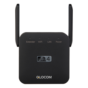 Qlocom เครื่องขยายสัญญาณส่วนบุคคล Wi-Fi บูสเตอร์จุดเชื่อมต่อ WLAN การทำซ้ำ300Mbps 2.4G เธรด - Product Image 1