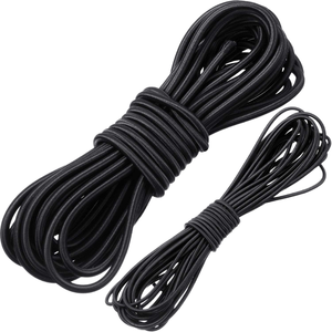 Cuerda elástica redonda trenzada de poliéster de colores personalizados, venta directa de fábrica para uso en bolsas, cuerda elástica - Product Image 3