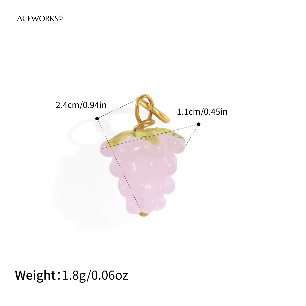 Charme raisin rose