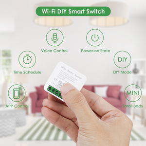 16A Mini WiFi Smart Switch interruttore modulo fai da te interruttori della luce a 2 vie Timer telecomando funziona - Product Image 5