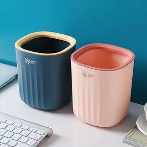 Ev ofis için çok fonksiyonlu Lidless Mini çöp tenekesi kare plastik ayakta yapısı oturma odası kahve sehpası Model Bin - Product Image 1