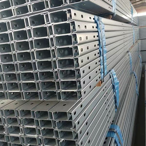 מעקה פרופיל פלדה מגולוון פלדה עבור מסגרות סולארי לוח סטנד ג ערוץ - Product Image 3