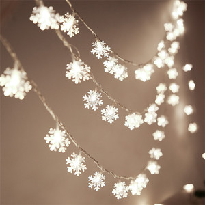 Tira de luces Led de copos de nieve, decoración navideña, multicolor, cambia de Color - Product Image 5
