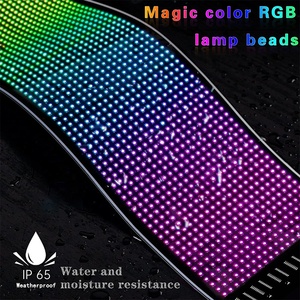 หน้าจอแสดงผล LED หน้าต่างอัตโนมัติแบบสากลควบคุมด้วยแอปได้แผงเมทริกซ์ LED ควบคุมการเลื่อนแบบตั้งโปรแกรมได้สภาพใหม่