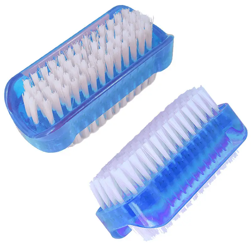 Spot wholesale large double-sided dust nail brush multi-functional plastic cleaning brush manicure tool