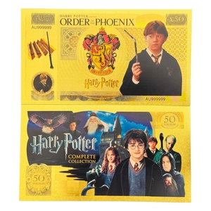 Quà lưu niệm mang về nhà Thế Giới Phù Thủy <span class=keywords><strong>Harry</strong></span> <span class=keywords><strong>Potter</strong></span> nhân vật kỷ niệm tiền giấy vàng cho quà tặng - Product Image 4