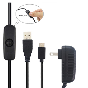 <strong>Raspberry</strong> <strong>Pi</strong> 4 USB-C <strong>Power</strong> Supply 5V 3A <strong>Power</strong> Charger with Switch Button 100-240V EU US UK AU Plug Adapter - Product Image 6