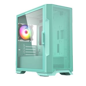 Factory Oem Custom Cyan Micro Tower&amp; ATX HD USB3.0 Matx Computer <strong>Case</strong> Tempered Glass for Gaming <strong>Pc</strong> <strong>case</strong> - Product Image 4