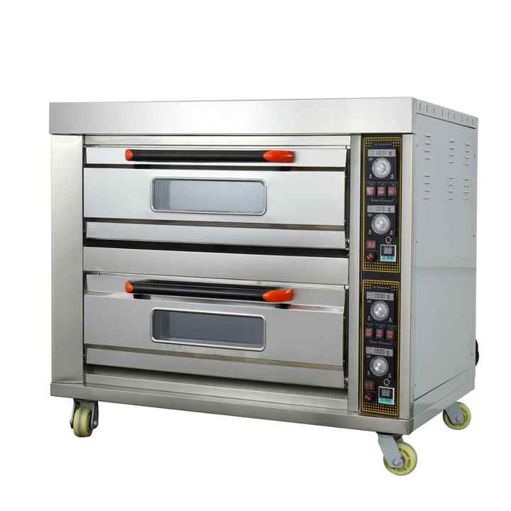 Kitchen Commercial Industrial Electric Double Stone Deck Oven 380V Deck Baking Ovens Baking Equipment