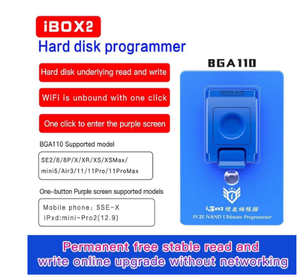 IBOX2 BGA110 Programmer iBox für iPhone 6 bis 11 Pro Max für iPad NAND Daten änderung Schreiben Sie einen Schlüssel Lila Bildschirm WiFi-Reset - Product Image 4