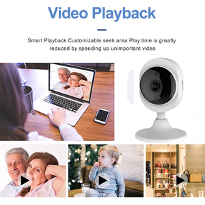 Cámara de red CCTV para el hogar inteligente de 2MP, intercomunicador de voz para interiores con alertas de movimiento de Audio bidireccional, Mini cámara de seguridad IP Wifi HD - Product Image 6