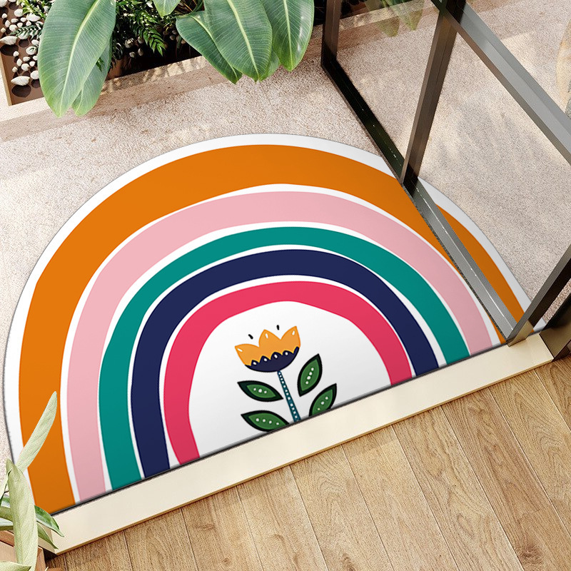 Fleur arc-en-ciel - Demi-cercle