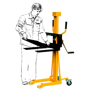 LS apilador manual mini posicionador de trabajo cabrestante de mano carretilla elevadora con placa extraíble - Product Image 5
