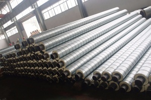 Folha de ferro galvanizado pré isolado do tubo de aço do ar condicionado para o tubo de fonte de água fria