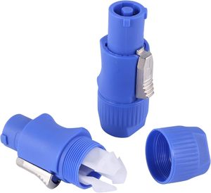 Powercon Connector <strong>Input</strong> <strong>and</strong> <strong>Output</strong> Set Suitable for Nac3fca Powercon Power Connector Plug Blue Color - Product Image 2
