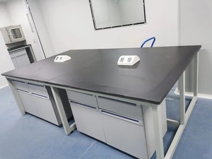 Meja Kerja Laboratorium Ukuran Khusus Stainless Steel/Baja Kayu Meja Laboratorium OEM ODM Perabot Laboratorium untuk Laboratorium Khusus - Product Image 3