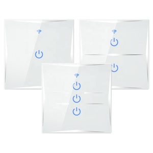 Ab/İngiltere standart Wifi Tuya zigbee homekit akıllı anahtar kablosuz APP dokunmatik cam panel duvar akıllı anahtar 1/2/3 Gang akıllı anahtar - Product Image 3