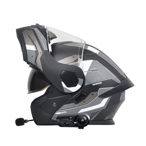 Новый высококачественный мотоциклетный шлем открытого типа с двойным визором, сертифицированный DOT, из ABS-пластика, для мотокросса, AD NB800 - Product Image 1