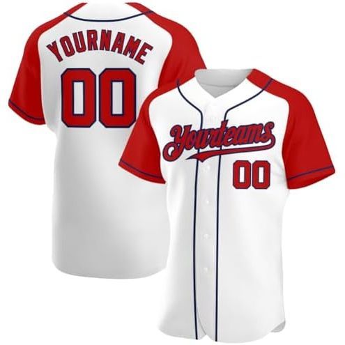 Raglan Sleeves Stylewhite Red Navy