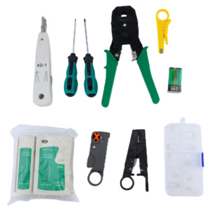 Gran oferta, juego de herramientas de reparación de instalación de mantenimiento de red de cables de red, juego de herramientas de red 10 en 1 - Product Image 2