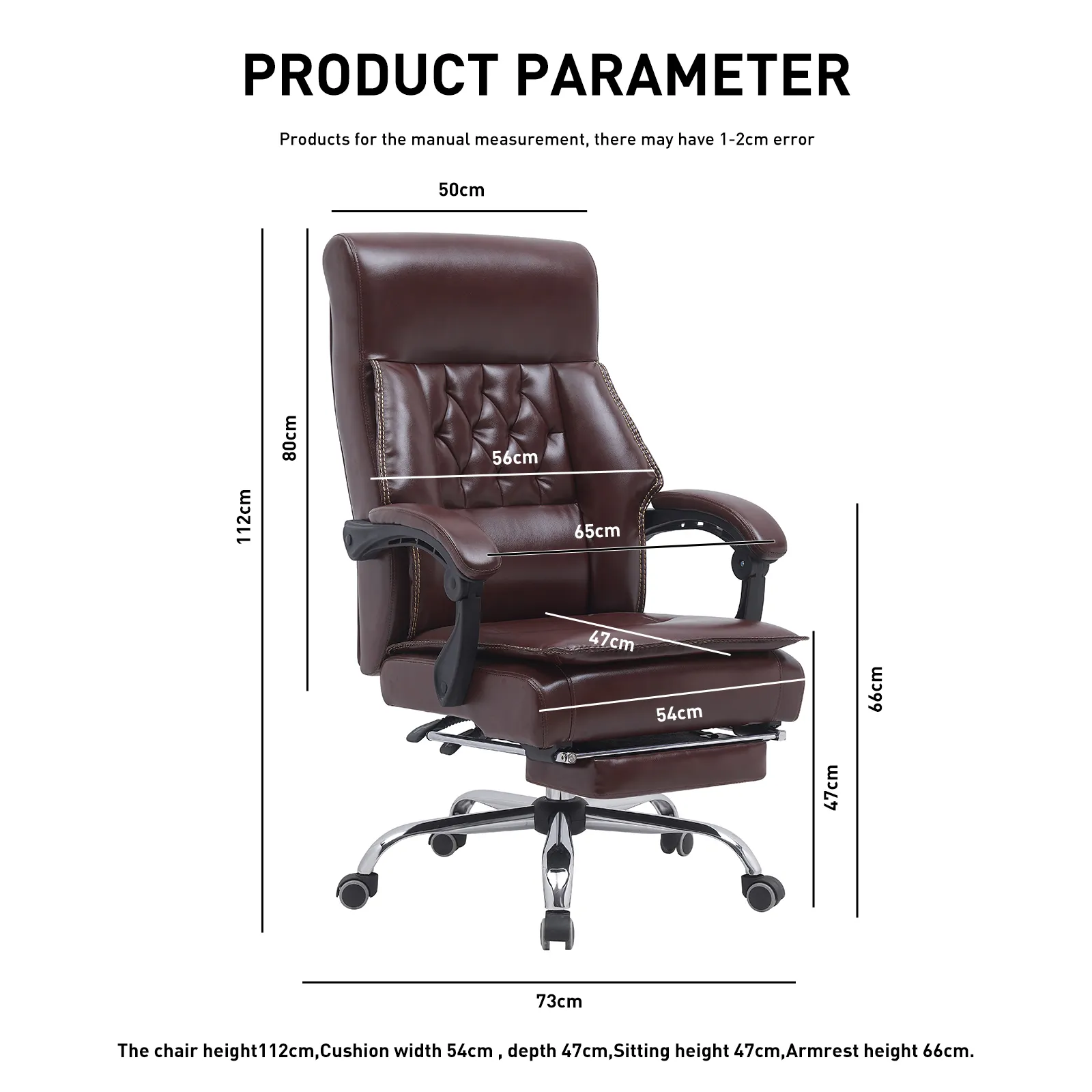 Cadeira do chefe Cadeira do escritório executivo esperta ergonômica com cadeiras do escritório do descanso para os pés