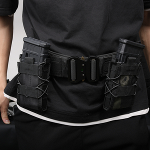 Tactical Molle 5.56mmマガジンポーチハンティングベストシングルスタックM4 M14 M16 G36対応ホルダークイックリリースクリップ付き - Product Image 3