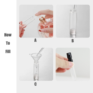 Mini Small French-style Perfume Atomizer 1.5ml 2ml <strong>2.5ml</strong> Empty Sample Crimp Glass Spray Perfume <strong>Bottles</strong> <strong>with</strong> Black White <strong>Cap</strong> - Product Image 5