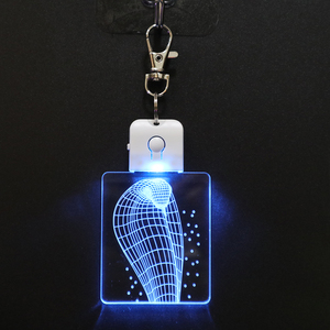 Đèn Ảo Ảnh 3D Acrylic Nhiều Màu Mới Nhất Móc Khóa <span class=keywords><strong>Led</strong></span> Pha Lê Thiết Kế Hình Con Rắn Ngầu Móc Chìa Khóa Abs Cho Móc Chìa Khóa - Product Image 4