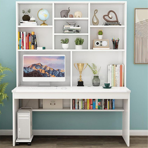 Desktop <strong>Computer</strong> <strong>Table</strong> Desk Pictures for PC <strong>Computer</strong> with Shelf Bookshelf Study <strong>Table</strong> - Product Image 2