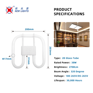 Çin fabrika sıcak satış 110V 230V 16W-40W GR8 <span class=keywords><strong>GR10Q</strong></span> T4 2D T9 dairesel floresan tüp