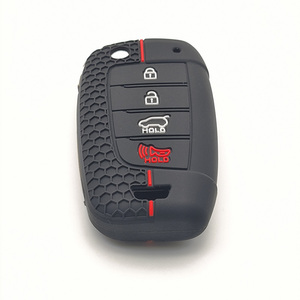 เคส4ปุ่มสำหรับ Hyundai Tucson Accent Elantra Verna Veloster 2022รีโมทรถยนต์ทำจากซิลิโคน - Product Image 2