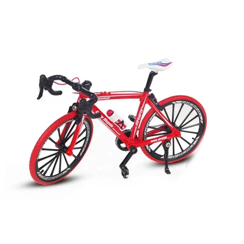 Ept bicicleta personalizada com escala 1:10, modelo de metal, decoração, mini bicicleta diecast, simulação em miniatura, coleção, dedo, die-cast