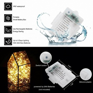 <strong>Led</strong> Fairy String Lights <strong>33</strong> Ft With 100 <strong>LED</strong> Waterproof Christmas Copper Wire Battery Light Bulb String Lights With Remote Control - Product Image 3