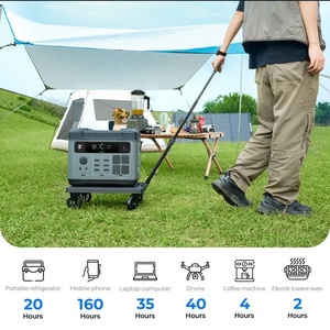 Portable Power Station 2200W 2048WH Emergency Start Inverter Flashlight <strong>Remote</strong> Control Wireless Charging UK/<strong>AU</strong>/JP Plug Types - Product Image 6