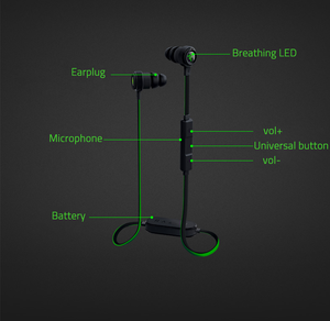 Razer Hammerhead BT spor kulaklık-özel ayarlı çift sürücü teknolojisi-In-Line mikrofon ve ses kontrol - Product Image 5