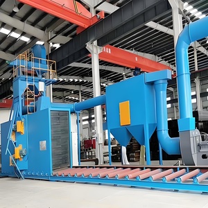 Q69 yeni büyük ölçekli sürekli besleme yoluyla kumlama makinesi büyük-ölçek Metal pas giderme için işleme ekipmanları - Product Image 4