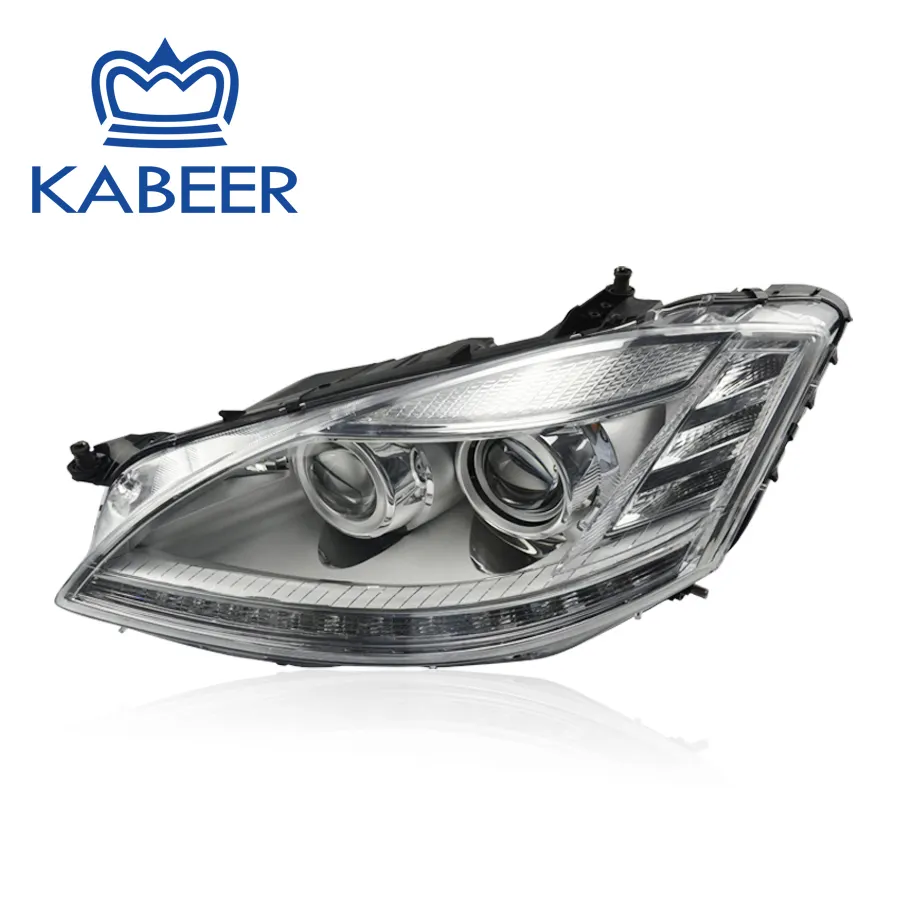 Đèn Pha W221 Cho Mercedes-Benz W221 2009-2012 Với Đèn Pha Xenon HID Và AFS Aftermarket Bi-beam S Class S550 S450 S600 OEM Xenon