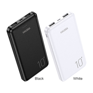 KAKUSIAG KSC-660 Lingtu Series Power Bank-10000mAh Two <strong>Outputs</strong> Two Inputs Two <strong>Devices</strong> Charging at the Same Time