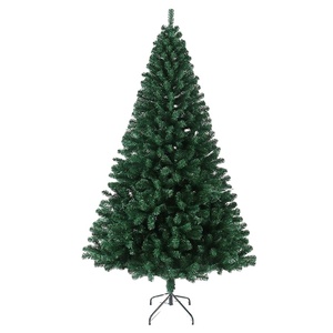 屋内と屋外の装飾のためのクリスマスツリー6フィートの人工グリーンPVCクリスマスツリー - Product Image 1