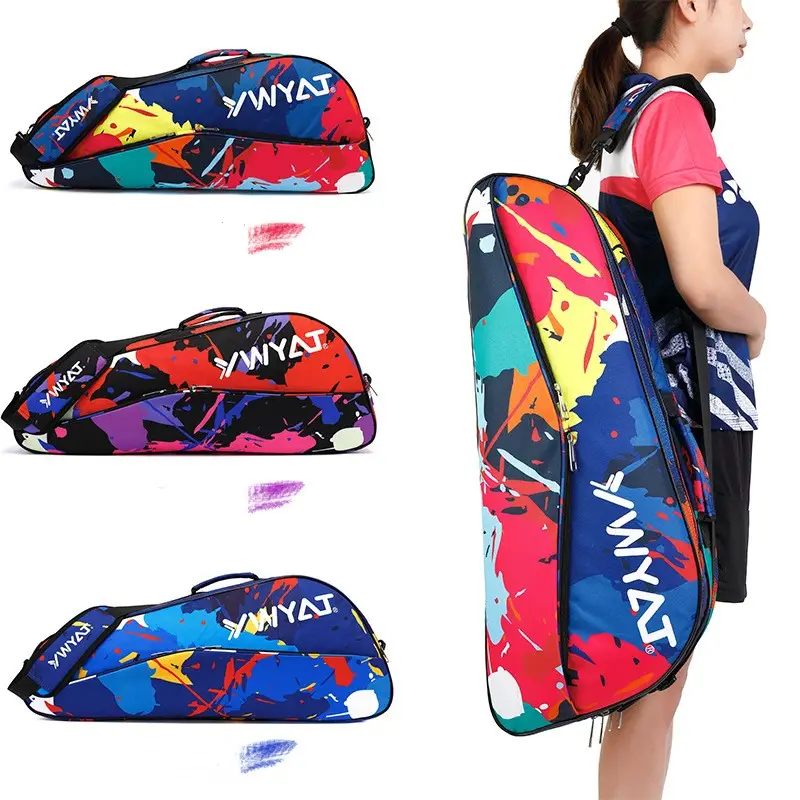 Вместительный Водонепроницаемый Пляжный спортивный рюкзак для бадминтона, теннисная сумка с отделением для обуви