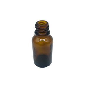 Botella vacía de cristal ámbar moldeada para embalaje cosmético, 5ml, 10ml, 15ml, 20ml, 30ml, 50ml, 100ml, venta al por mayor - Product Image 1
