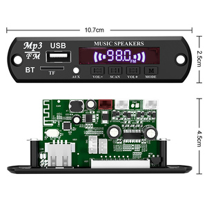 Автомобильный динамик 5 В/12 В Mp3 плеер беспроводной модуль USB Комплект FM радио аудио декодер плата - Product Image 3
