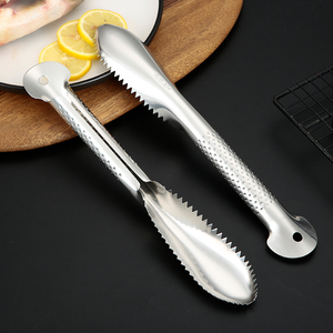 Thép không gỉ cá Scaler Peeler với bạc xử lý vật liệu 304 công cụ nhà bếp Bộ đồ ăn sản phẩm - Product Image 3